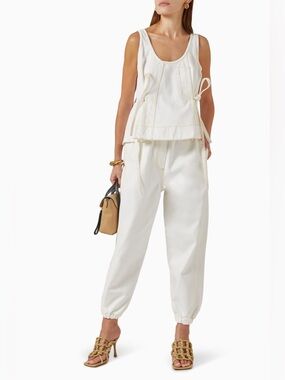 3.1 PHILLIP LIM Stonewashed Origami  Relaxed Denim Joggers S231-5328-SWD-WH100